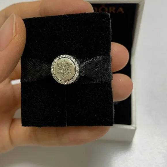 Pandora Snowman Merry Christmas Charm Bead Snow Winter Pendant - Picture 2 of 4